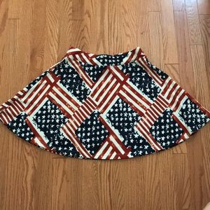 American Flag Flare Skater Skirt